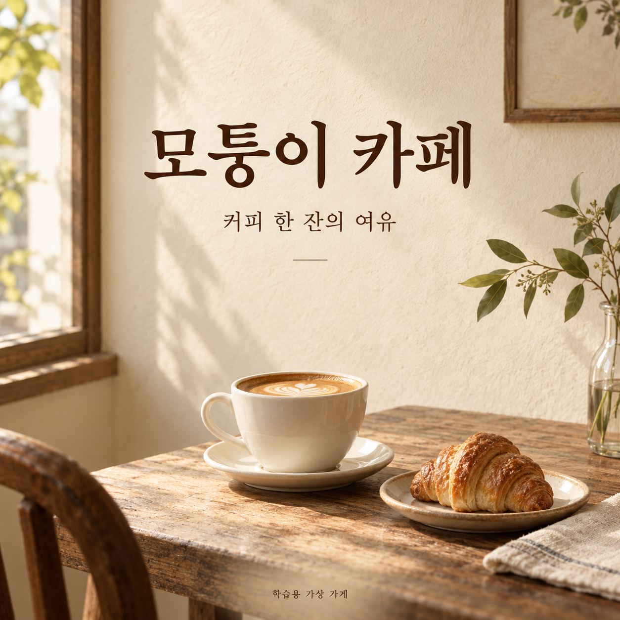 완성 프롬프트로 카페 포스터 만들기